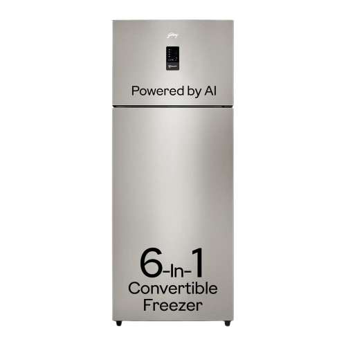 Godrej 436 L 2 Star With AI Tech, 95%+ Food Surface Disinfection With Nano Shield Technology Inverter Frost Free Double Door Regalis Refrigerator (2024 Model, RF EON 438B RCI CH GD, Champagne Gold)