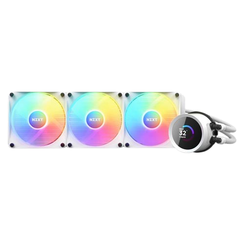 Nzxt Kraken 360 RGB White CPU Liquid Cooler with LCD Display