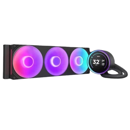 NZXT Kraken Elite 360 RGB CPU Liquid Cooler with IPS LCD (Black)