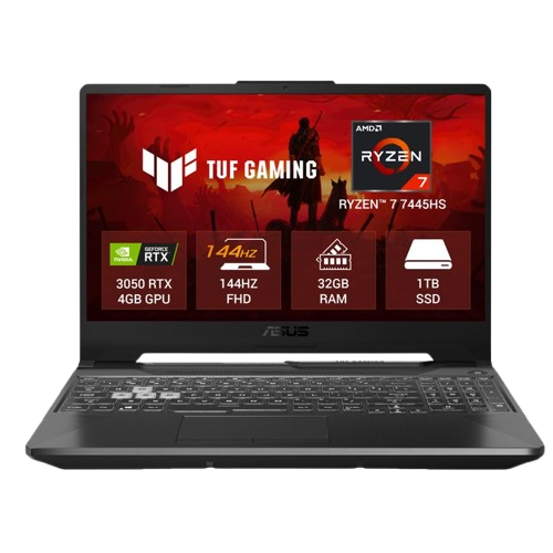 ASUS TUF Gaming A16 AMD Ryzen 7 7445HS 32GB 1TB 16"FHD 6GB RTX 4050 GPU Windows11 MSO - FA607NUG-RL191WS