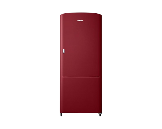 Samsung 183 L, 2 Star, Digital Inverter, Direct-Cool Single Door Refrigerator (RR20C11C2RH/HL, Scarlet Red, 2023 Model)