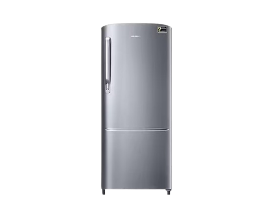 Samsung 183 L, 2 Star, Digital Inverter, Direct-Cool Single Door Refrigerator (RR20C171ZS8/HL, Elegant Inox(Light DOI Metal), 2023 Model)