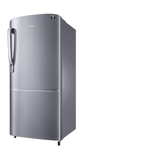 Samsung 183 L, 3 Star, Digital Inverter, Direct-Cool Single Door Refrigerator (RR20C1723S8/HL, Silver, Elegant Inox, 2024 Model)