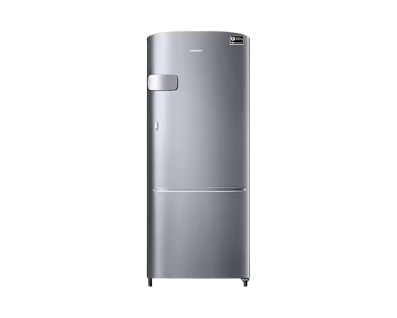 Samsung 183 L, 3 Star, Digital Inverter, Direct-Cool Single Door Refrigerator (RR20C1Y23S8/HL, Silver, Elegant Inox, 2023 Model)