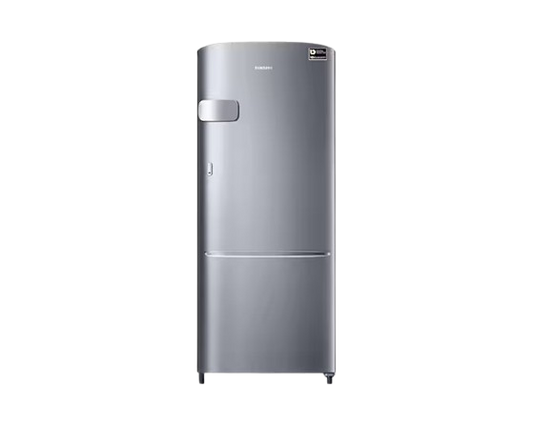 Samsung 183 L, 3 Star, Digital Inverter, Direct-Cool Single Door Refrigerator (RR20C1Y23S8/HL, Silver, Elegant Inox, 2023 Model)