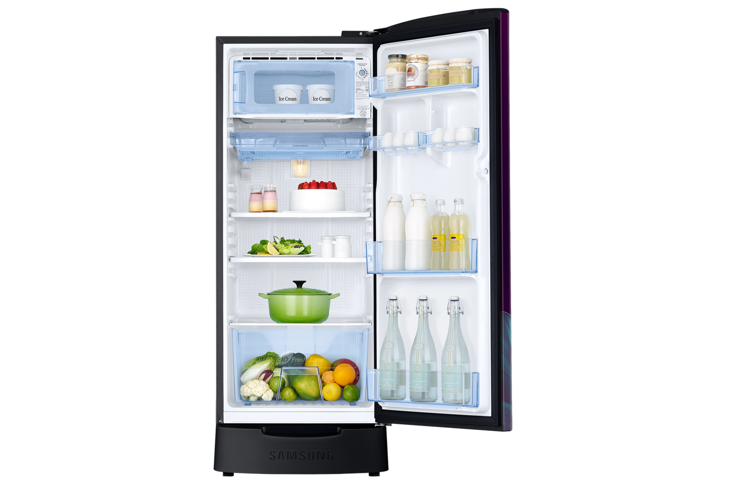 Samsung Single Door Refrigerator with Stylish Grande Design 183 L 4Star  - RR20H28249R