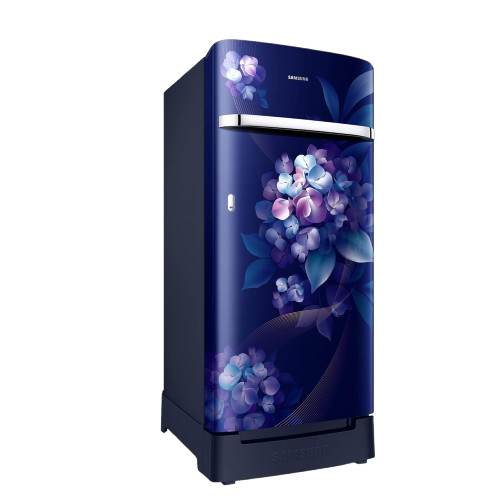 Samsung 198L 4 Star Direct Cool Single Door Digital Inverter Refrigerator (RR21B2H2XHS/HL, Hydrangea Blue, 2022 Model)