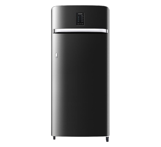 Samsung 215L 3 Star Inverter Direct-Cool Single Door Digi-Touch Refrigerator Appliance (RR23C2E23BX/HL,Luxe Black) 2023 Model