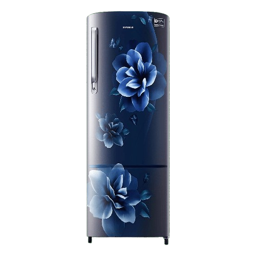 Samsung 246L 3 Star Inverter Direct-Cool Single Door Refrigerator Appliance (RR26C3753CU/HL,Camellia Blue) 2023 Model