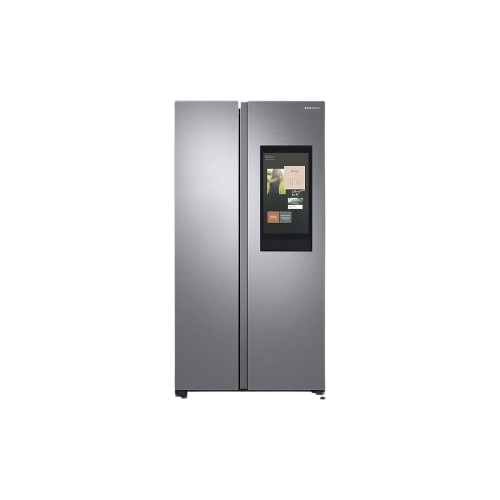 SAMSUNG 681 Litres Frost Free Side by Side Door Smart Wifi Enabled Refrigerator Appliance with Family Hub (RS72A5F11SL/TL, Real Stainless)