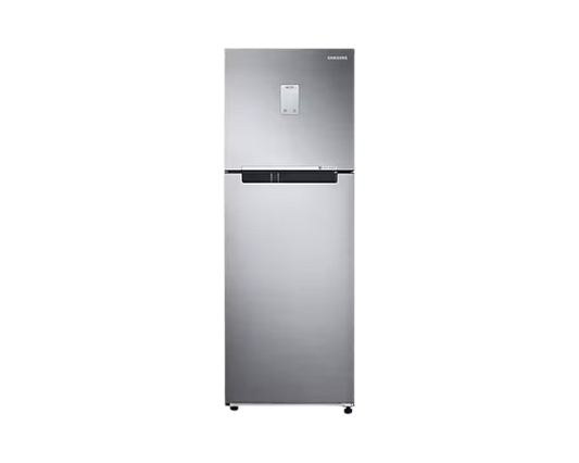 Samsung 224 L, 2 Star, Curd Maestro, Digital Inverter, with Display Frost Free Double Door Refrigerator (RT28C3522S8/HL, Silver, Elegant Inox, 2023 Model)