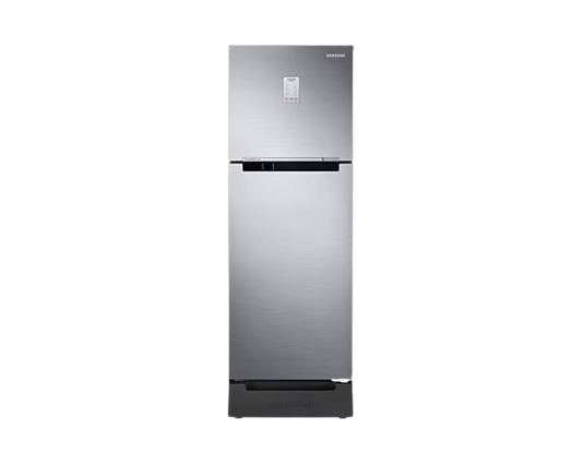 Samsung 236L 2 Star Inverter Frost-Free Convertible 3 In 1 Double Door Refrigerator (RT28C3832S8/HL,Elegant Inox), Base Stand Drawer 2023 Model), Free 1 Year Extended warranty