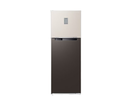 Samsung 236 L, 2 Star, Bespoke Convertible, Digital Inverter with Display, Frost Free Double Door Refrigerator (RT28CB732C7/HL, Beige & Charcoal, 2023 Model)