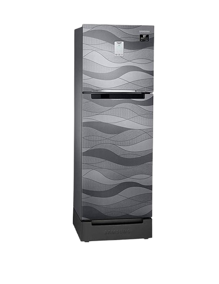 Samsung 244 L 3 Star Frost-Free Double Door Refrigerator (RT28T3C23NV/HL, Inox Wave, Base Stand with Drawer, Curd Maestro, Convertible, 2022 Model)