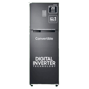 Samsung 256L 3 Star Convertible 3 In 1 Digital Inverter Frost-Free Double Door Refrigerator Appliance (RT30C3733B1/HL,Black Doi 2023)