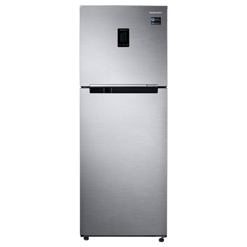 Samsung 301L 2 Star Inverter Frost-Free Convertible 5 In 1 Double Door Refrigerator Appliance (RT34C4522S8/HL,Elegant Inox 2023 Model)