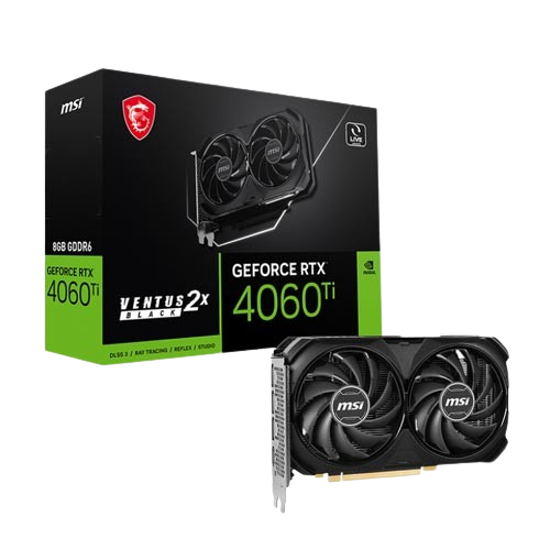 MSI RTX 4060 Ti వెంటస్ 2X బ్లాక్ OC 8GB గ్రాఫిక్స్ కార్డ్