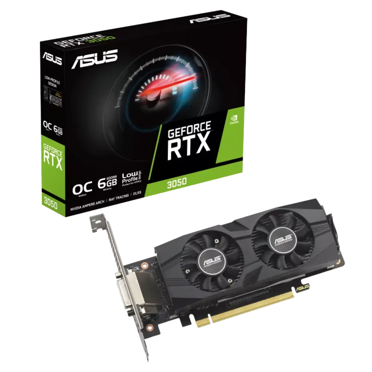 ASUS GeForce RTX 3050 LP BRK OC Edition 6GB GDDR6 Graphics Card