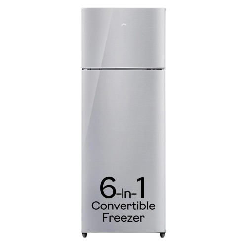 Godrej 223 L 3 Star Convertible Freezer 6-In-1, Nano Shield Technology, Inverter Frost Free Double Door Refrigerator(2023 Model, RT EONVALOR 260C RCIF ST RH, Steel Rush)