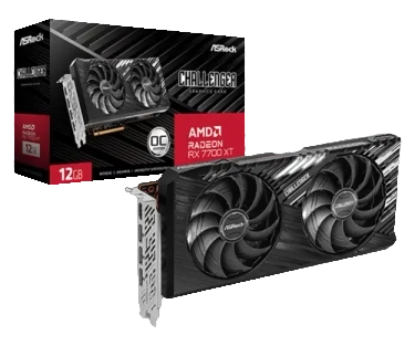 ASRock RX 7700 XT Challenger OC 12GB Graphics Card - RX7700XT-CL-12GO