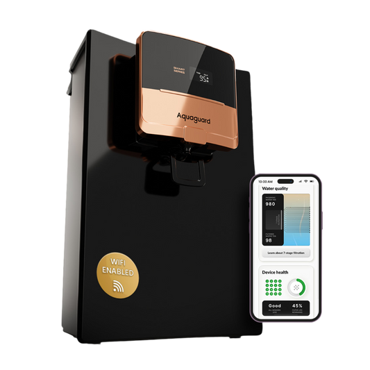 Aquaguard Ritz Pro 2X Life RO + UV Stainless Steel Smart IoT Water Purifier