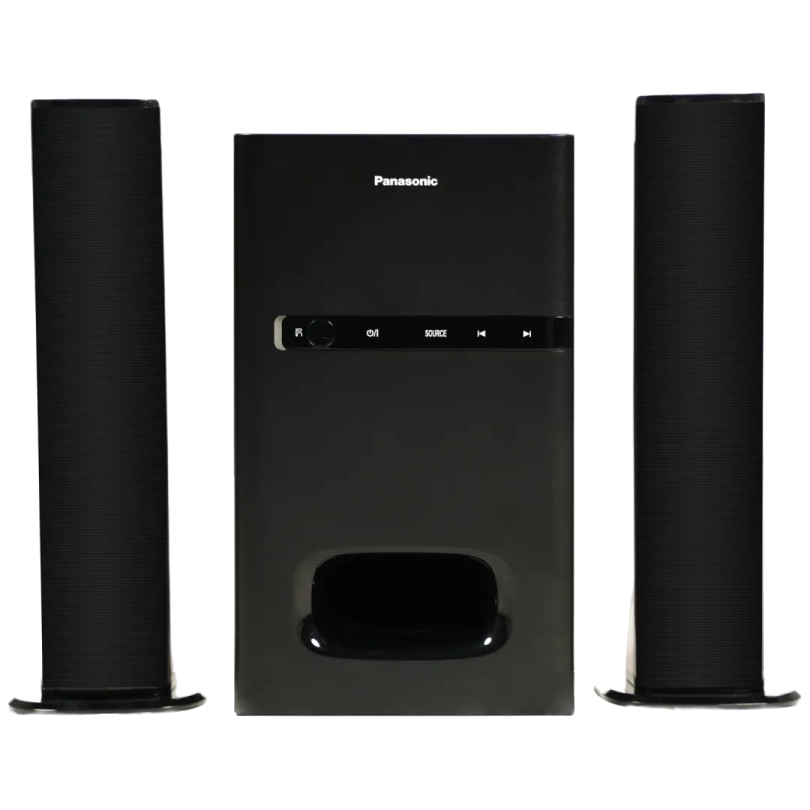 Panasonic 80 W, 2.1 CH USB, Auxiliary Multimedia Speaker System with Convertible Soundbar and Multi-Connectivity Option (SC-HT260GW-K, Black)