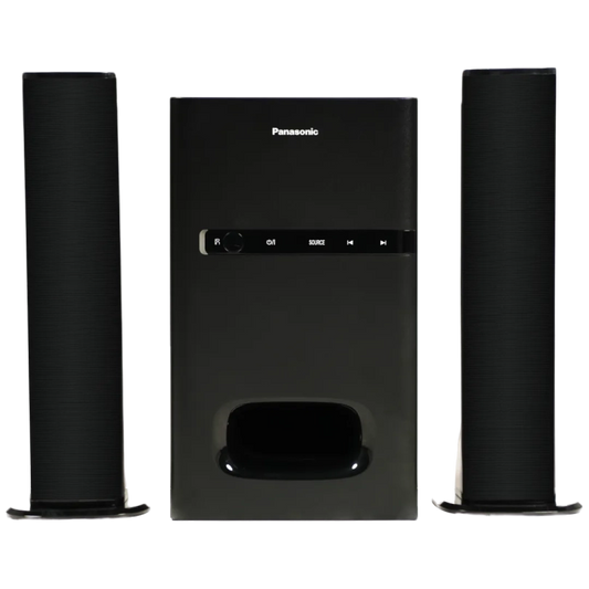 Panasonic 80 W, 2.1 CH USB, Auxiliary Multimedia Speaker System with Convertible Soundbar and Multi-Connectivity Option (SC-HT260GW-K, Black)