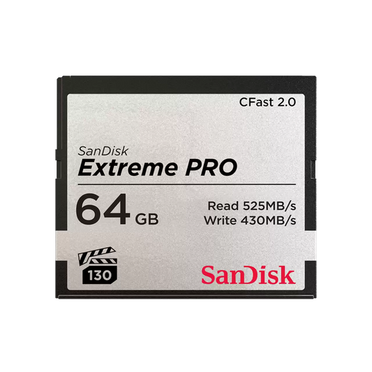 SanDisk Extreme PRO CFast 2.0 Memory Card 64GB - SDCFSP-064G-G46D