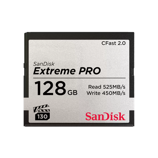 SanDisk Extreme PRO CFast 2.0 Memory Card 128GB - SDCFSP-128G-G46D