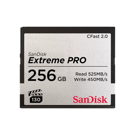 SanDisk Extreme PRO CFast 2.0 Memory Card 256GB - SDCFSP-256G-G46D