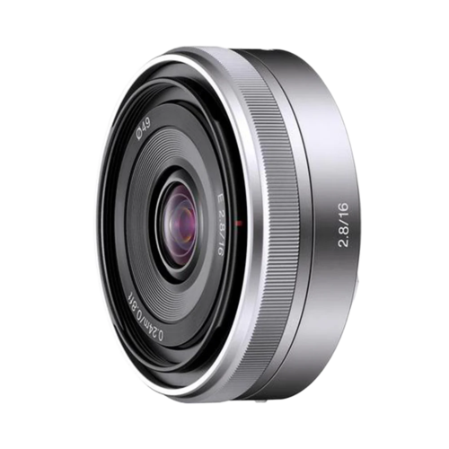 Sony SEL16F28 E Mount - APS-C 16mm F2.8 Prime Lens (Silver)
