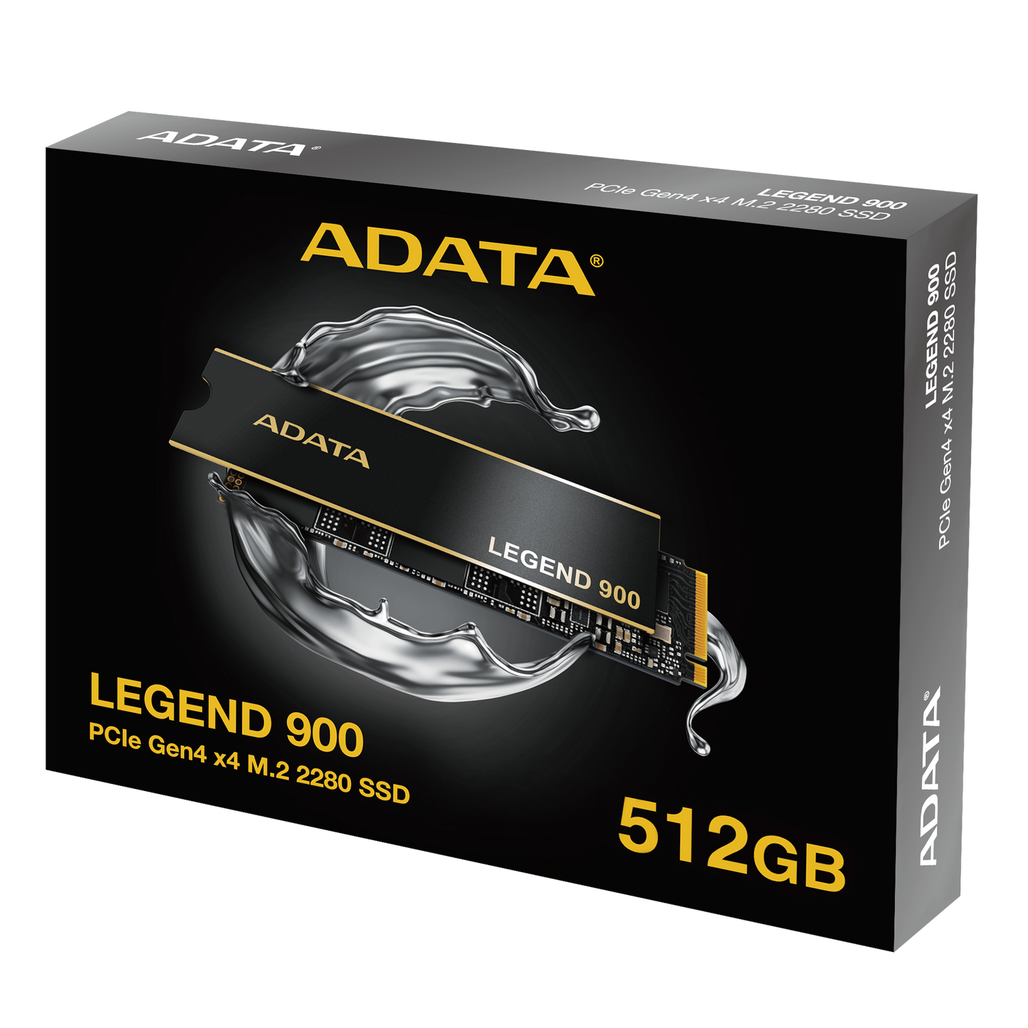 Adata LEGEND 900 512GB PCIe Gen4 x4 M.2 2280 सॉलिड स्टेट ड्राइव - SLEG-900-512GCS