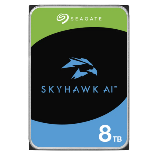 Seagate Skyhawk AI 8TB Surveillance Hard Drive – 3.5 Inch SATA 6 Gb/s 256 MB Cache - ST8000VE001