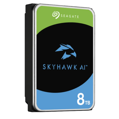 Seagate Skyhawk AI 8TB Surveillance Hard Drive – 3.5 Inch SATA 6 Gb/s 256 MB Cache - ST8000VE001