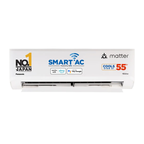 Panasonic 1.0 Ton 3 Star Premium Wi-Fi Inverter Smart Split AC (India 1st Matter Enabled RAC, Higher Airflow, 55 Deg. C Operation, Copper Condenser, 7in1 Convertible, True AI, 2-Way Swing, PM 0.1 Filter, CS/CU-SU12AKY3W, 2025 Model, White)