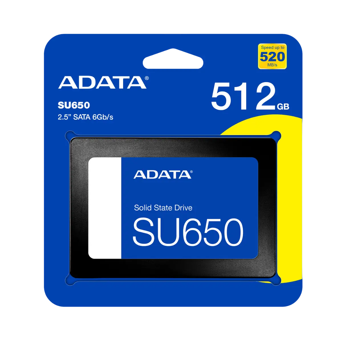 ADATA Ultimate SU650 512GB SSD | 2.5-inch | SATA 6Gb/s | 3D NAND | Up to 520MB/s Read | Up to 450MB/s Write