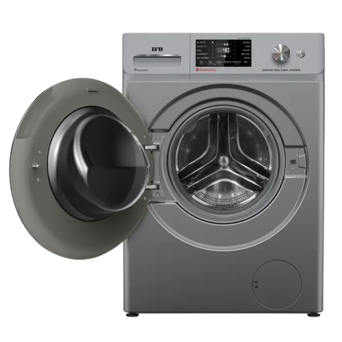IFB सीनेटर MSN 8012K फ्रंट लोड वॉशिंग मशीन 8 Kg | 1200 rpm | मेटैलिक सिल्वर 