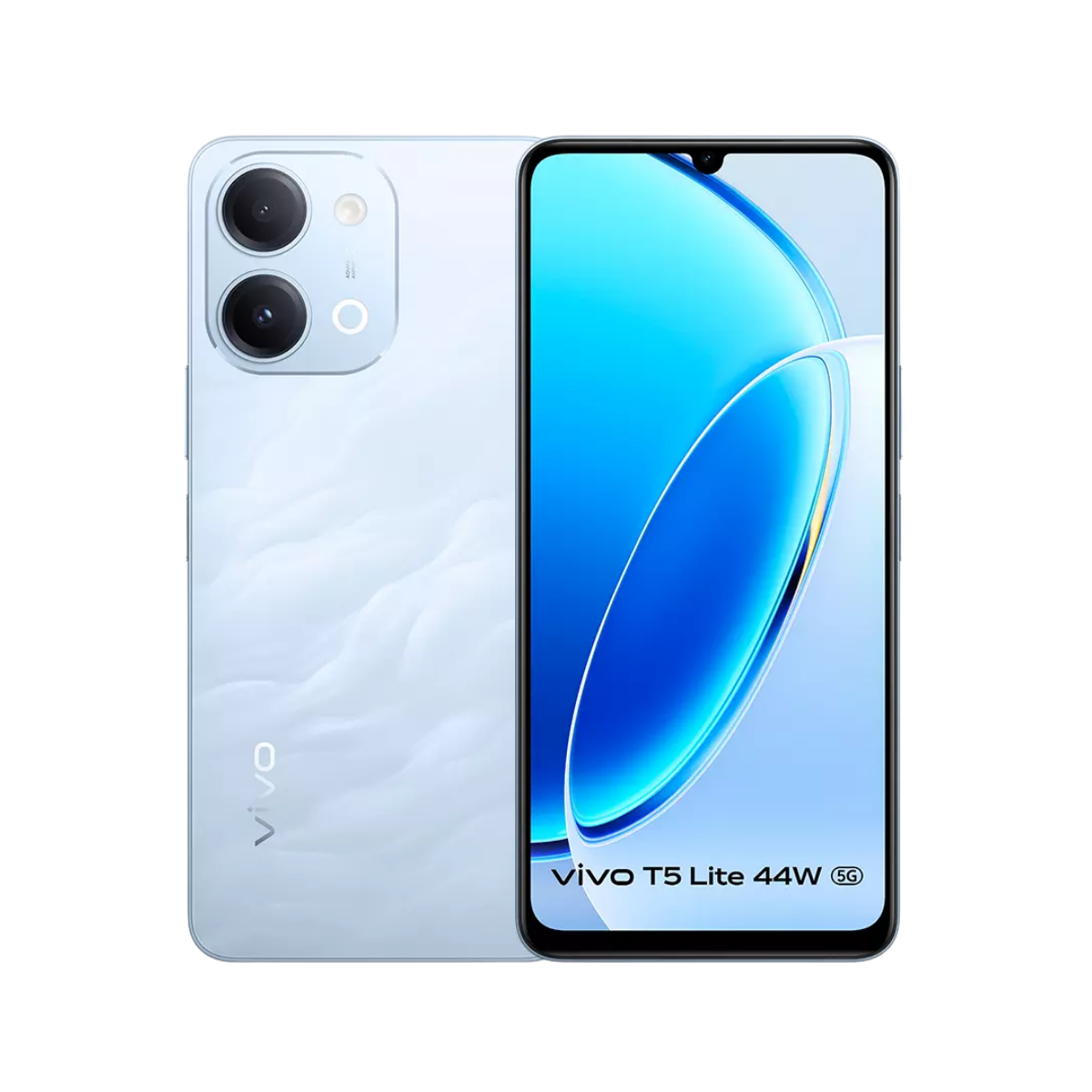 Vivo T5 Lite 44W 5G 4GB+128GB Wave Blue | 120Hz Display | 6500mAh Battery | 44W FlashCharge