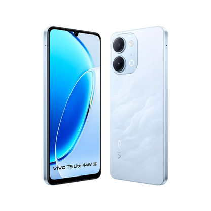 Vivo T5 Lite 44W 5G 4GB+128GB Wave Blue | 120Hz Display | 6500mAh Battery | 44W FlashCharge