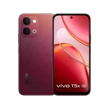 vivo T5x 5G 8GB+128GB | MediaTek Dimensity 7400-Turbo | 7200mAh | Fusion Red