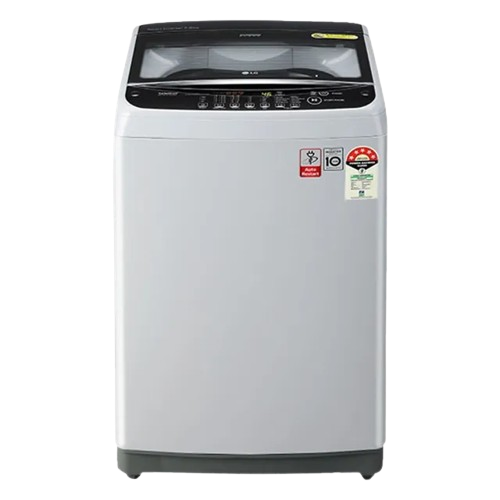 LG 8.0 Kg టాప్ లోడ్ వాషింగ్ మెషిన్, స్మార్ట్ ఇన్వర్టర్ మోటార్, మిడిల్ ఫ్రీ సిల్వర్