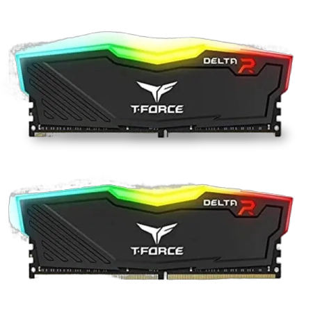TeamGroup T-Force Delta RGB 16GB (8GBx2) DDR4 3200MHz Desktop RAM (Black)
