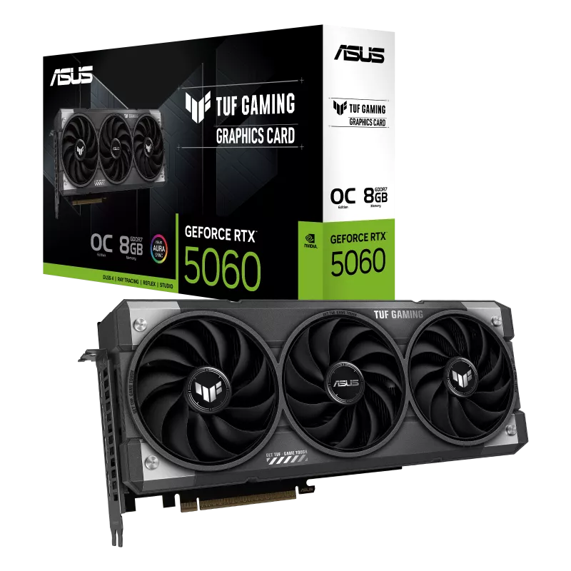 ASUS TUF Gaming GeForce RTX 5060 8GB GDDR7 OC Edition - TUF-RTX5060-O8G-GAMING