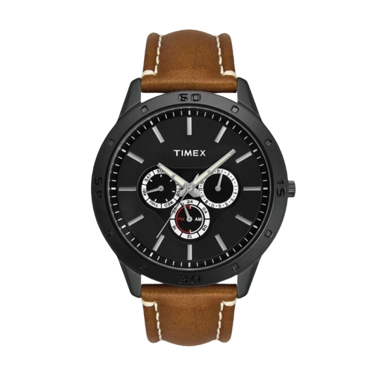 Timex Fashion Men's Digital Blue Dial Round Case Multifunction Function Watch -TW000U913