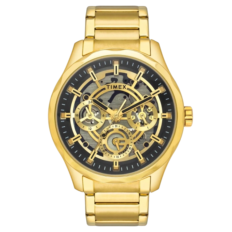 Timex Men Black Round Dial Analog Watch - TW0TG7628