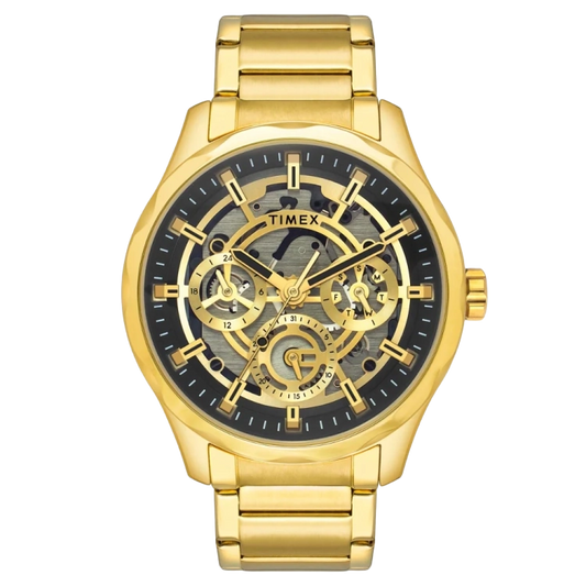 Timex Men Black Round Dial Analog Watch - TW0TG7628