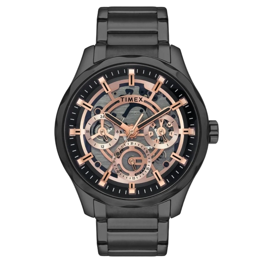 Timex Men Black Round Dial Analog Watch - TW0TG7630