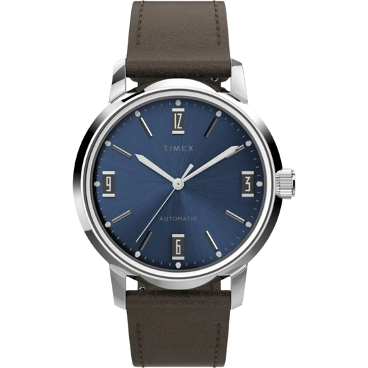 Timex Marlin Automatic 40mm Leather Strap Watch