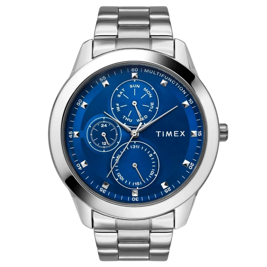 Timex Fashion Men's Blue Dial Round Case Multifunction Function Watch -TWEG18503