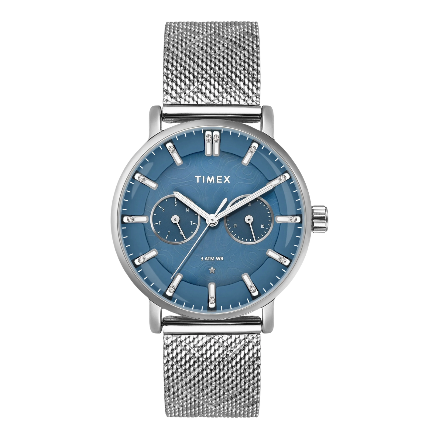 TIMEX Women Blue Round Dial Analog Watch - TWEL20301